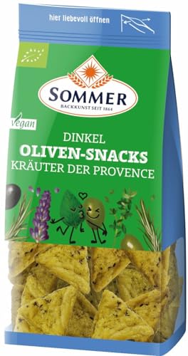 Sommer & Co. Bio Dinkel Oliven-Snacks Kräuter, vegan (2 x 150 gr) von SOMMER CABLE