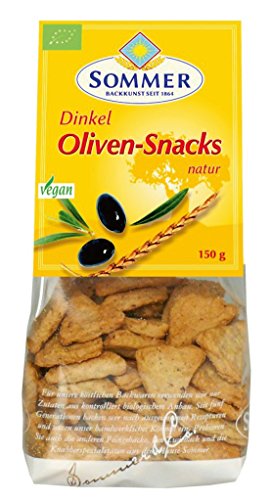 Sommer & Co. Dinkel-Oliven-Snack, natur (150 g) - Bio von Sommer Cable