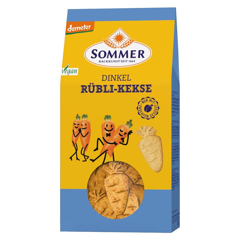 Bio Dinkel Rübli Kekse von Sommer