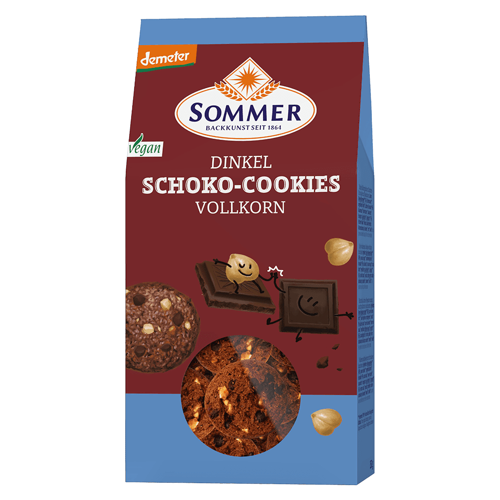 Bio Dinkel Schoko-Cookies von Sommer