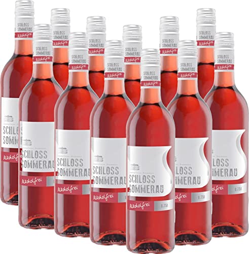 Schloss Sommerau Roséwein alkoholfrei von Sommerau - Roséwein 12 x 0,75l VINELLO - 12er - Weinpaket inkl. kostenlosem VINELLO.weinausgießer von Sommerau