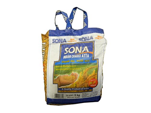 Sona Indian Chakki Atta 5 kg Vollkornweizenmehl Sona Indian Chakki Atta 5 kg Vollkornweizenmehl von Sona