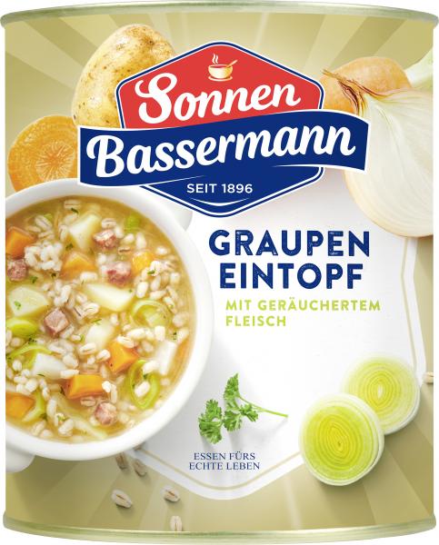 Sonnen Bassermann Graupen Eintopf mit geräuchertem Fleisch Sonnen Bassermann Graupen Eintopf mit geräuchertem Fleisch von Sonnen Bassermann