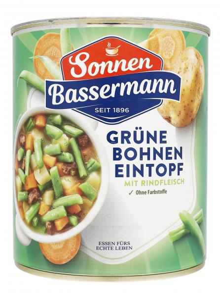 Sonnen Bassermann Grüne Bohnen Eintopf mit Rindfleisch von Sonnen Bassermann