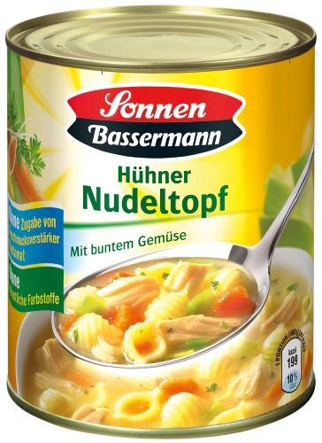 Sonnen Bassermann Hühner-Nudeltopf, 6er Pack (6 x 800 g Dose) von Sonnen Bassermann