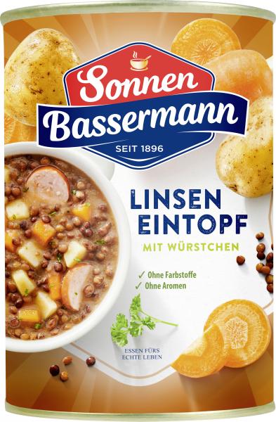 Sonnen Bassermann Linsen Eintopf mit Würstchen von Sonnen Bassermann