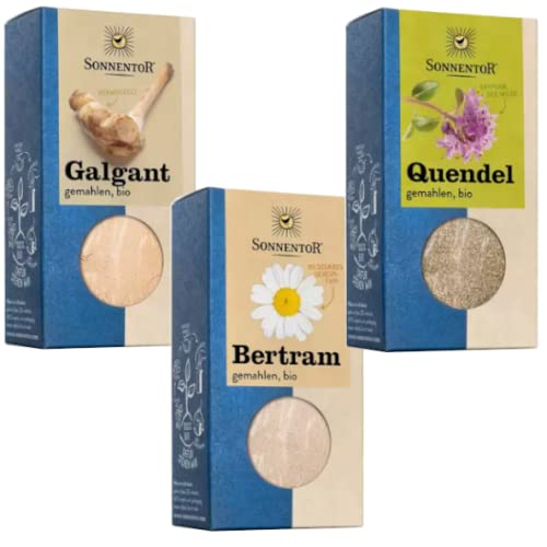 BIO yellow MEDIA - Sonnentor Hildegard-Set: Galgant gemahlen (35g) + Quendel gemahlen (30g) + Bertram gemahlen (40g) - AT-BIO-301 von Sonnen tor