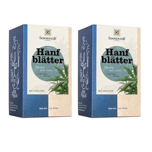 Sonnen tor 2x bio Hanfblätter Tee Doppelkammerbeutel (27 g) - AT-BIO-301 von Inenity