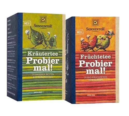 Sonnentor Probier-Set: Kräutertee Probier mal! + Früchtetee Probier mal! - AT-BIO-301 Sonnentor Probier-Set: Kräutertee Probier mal! + Früchtetee Probier mal! - AT-BIO-301 von Sonnen tor
