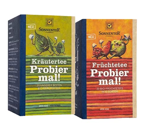 Sonnentor Probier-Set: Kräutertee Probier mal! + Früchtetee Probier mal! - AT-BIO-301 von Sonnen tor