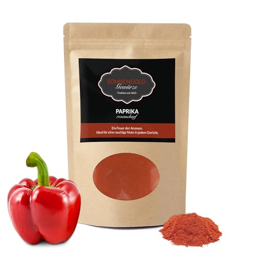 Sonnengold Gewürze - 700g Paprika rosenscharf aus Spanien - Feurig & Intensiv - 100-120ASTA - Meisterqualität seit 1855 - Handverpackt in umweltfreundlicher Verpackung von Sonnengold