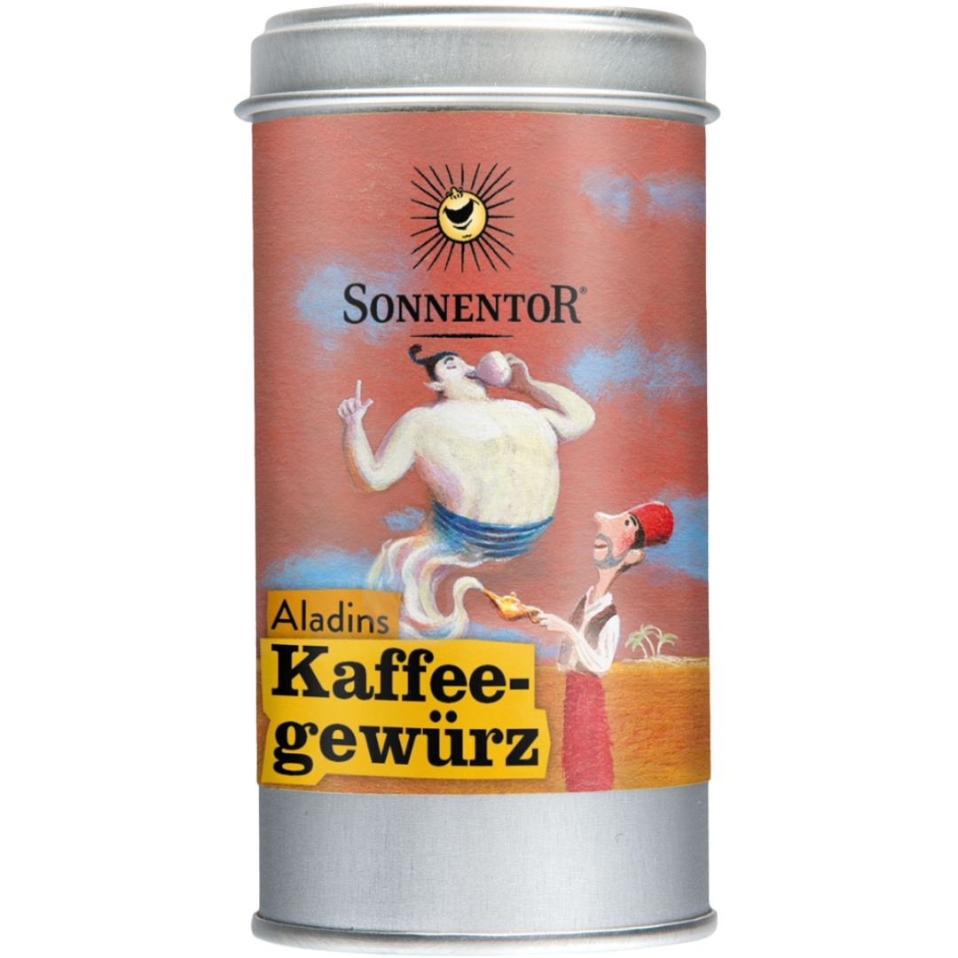 Bio Aladins Kaffeegewürz, 35 g, Streudose Bio Aladins Kaffeegewürz, 35 g, Streudose von Sonnentor