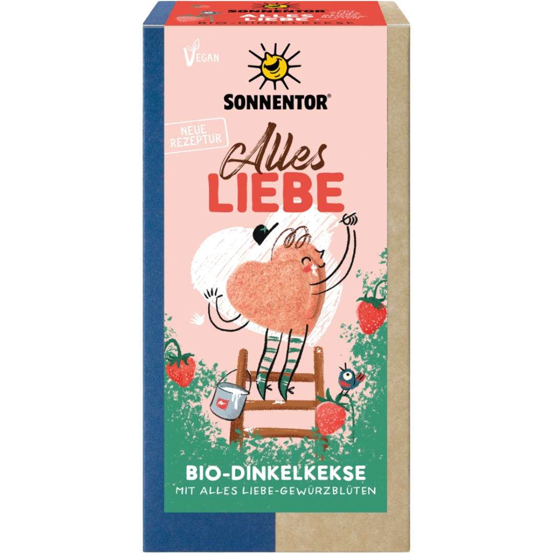 Bio Alles Liebe Kekse 125 g, Packung Bio Alles Liebe Kekse 125 g, Packung von Sonnentor