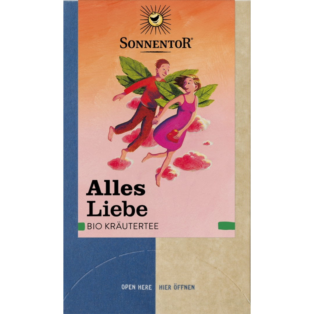 Bio Alles Liebe Kräutertee, 27 g, Doppelkammerbeutel Bio Alles Liebe Kräutertee, 27 g, Doppelkammerbeutel von Sonnentor