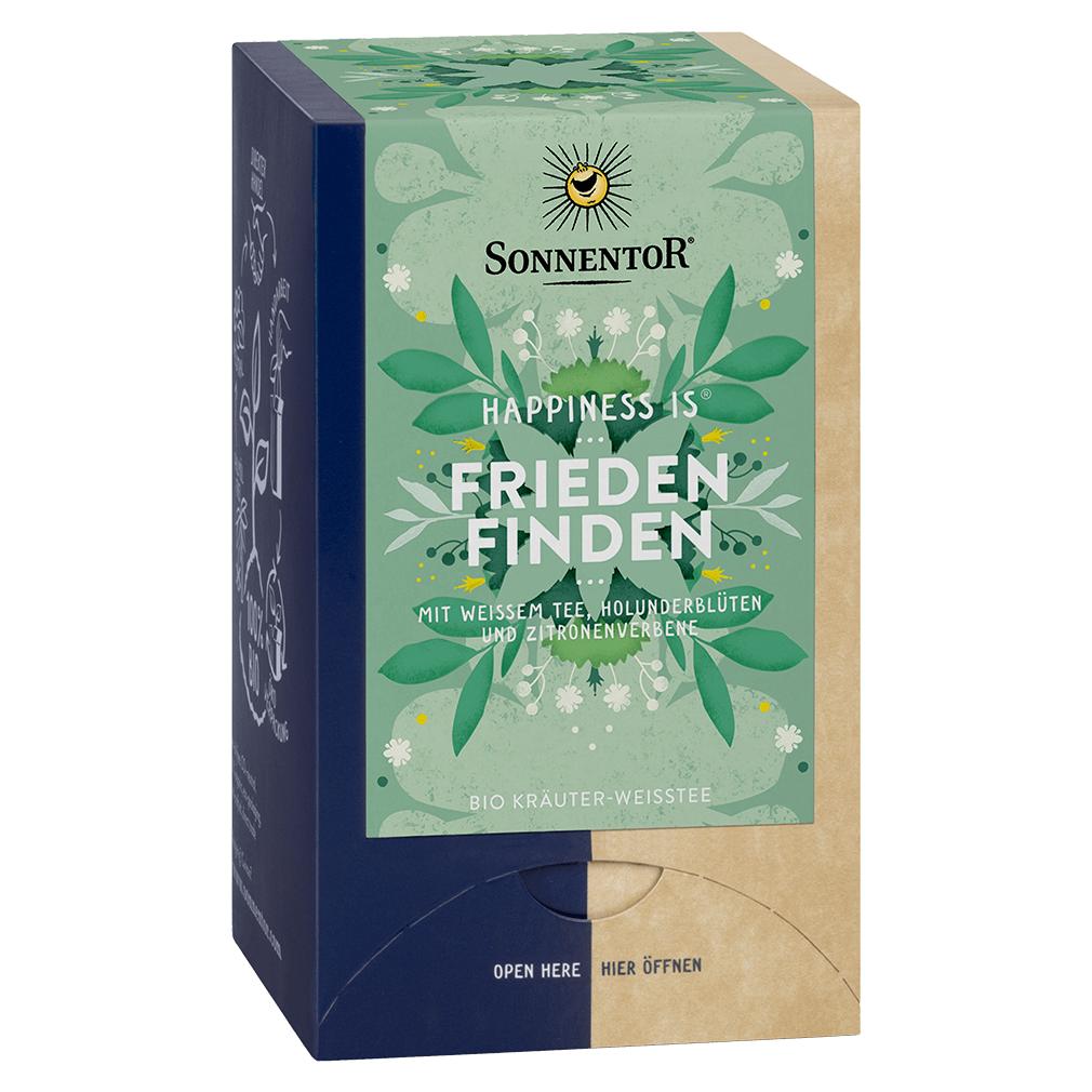 Bio Frieden finden, Kräuter-Weisstee Bio Frieden finden, Kräuter-Weisstee von Sonnentor