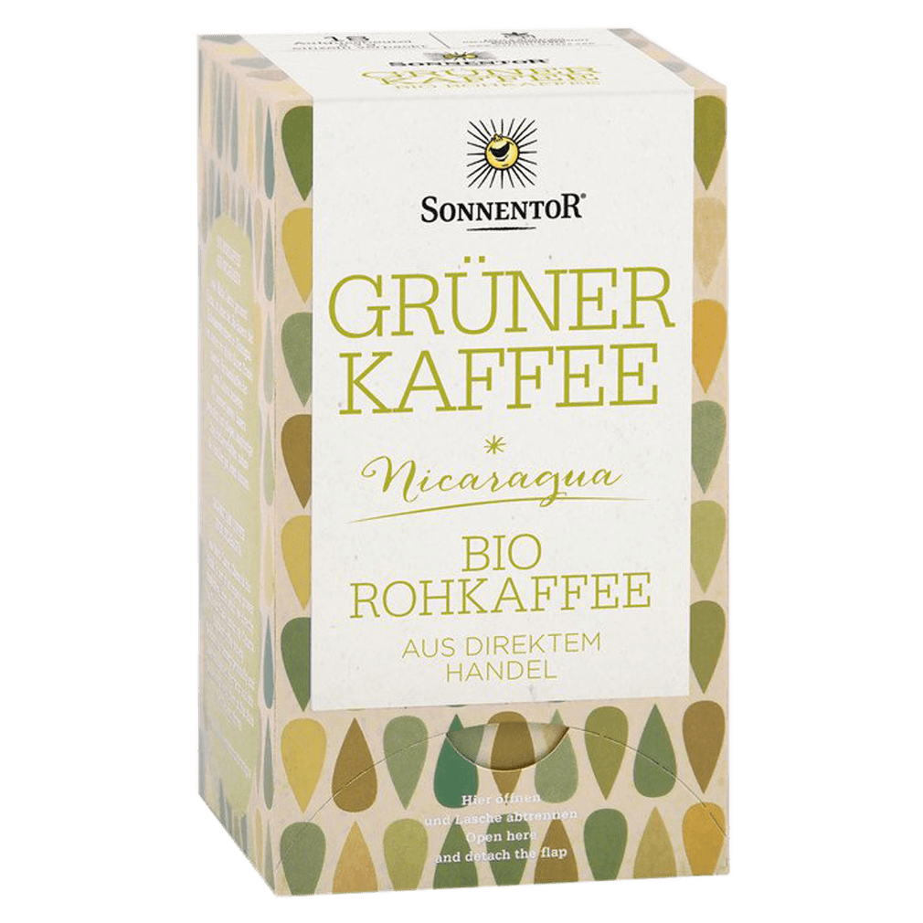 Bio Grüner Kaffee, 18 Aufgussbeutel von Sonnentor