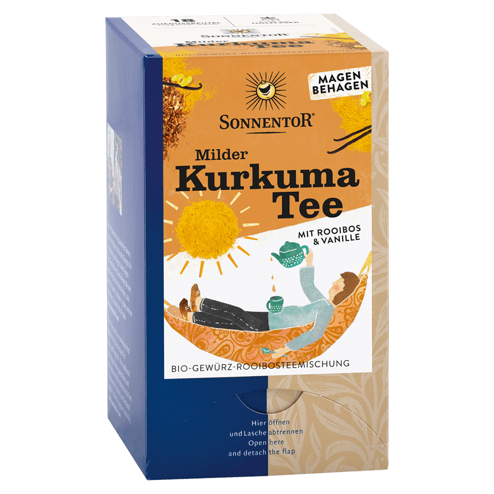 Bio Kurkuma-Tee mit Rooibos und Vanille, 18Btl von Sonnentor