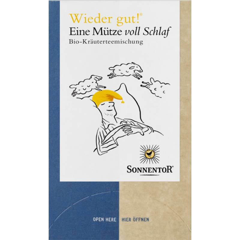 Bio Wieder gut! Eine Mütze voll Schlaf Tee, 18Btl von Sonnentor