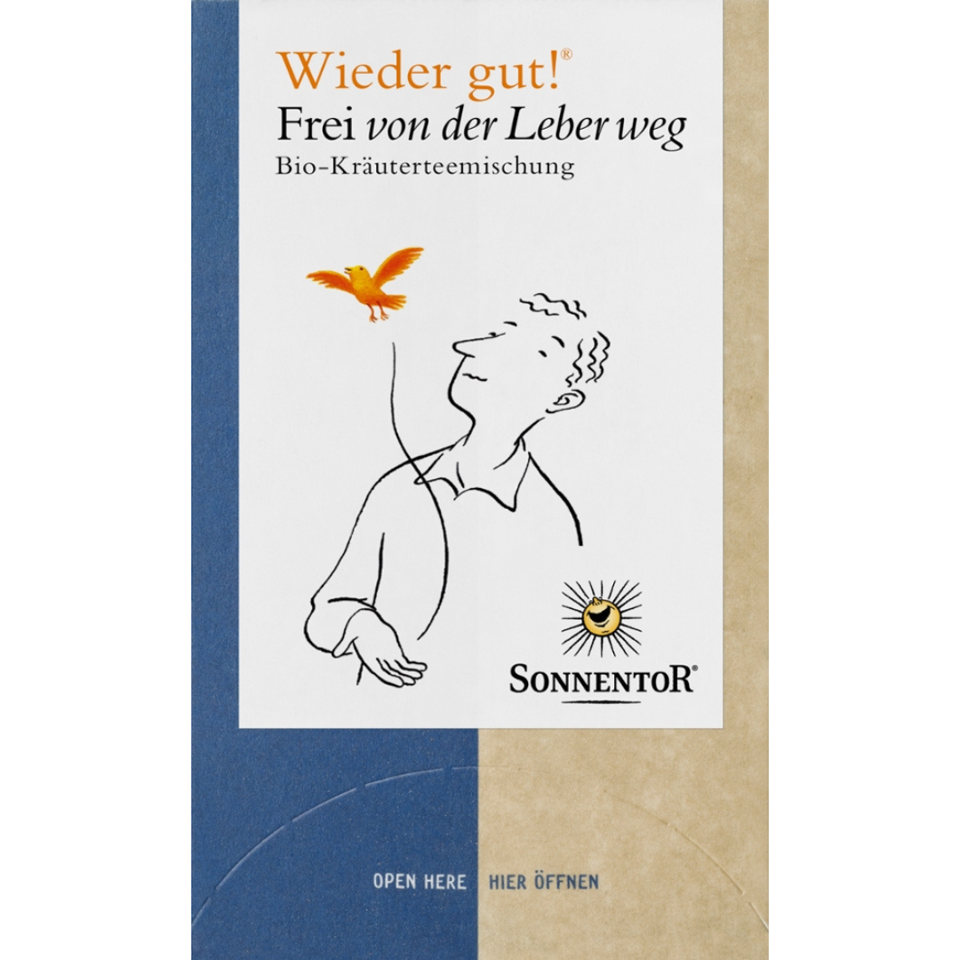 Bio Wieder gut! Frei von der Leber weg Bio Wieder gut! Frei von der Leber weg von Sonnentor