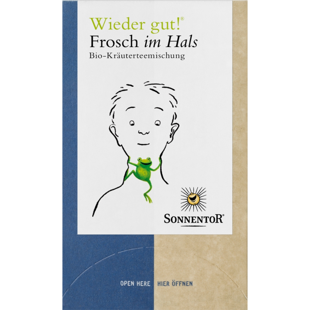 Bio Wieder gut! Frosch im Hals Tee, 18Btl Bio Wieder gut! Frosch im Hals Tee, 18Btl von Sonnentor
