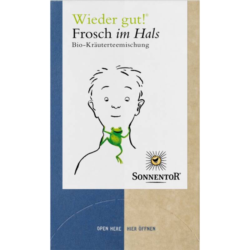 Bio Wieder gut! Frosch im Hals Tee, 18Btl von Sonnentor