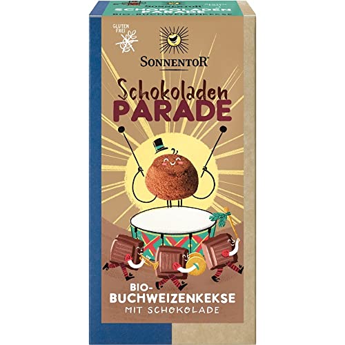 SONNENTOR Bio-Buchweizenkekse, Schokoladen Parade, 100g (12er Pack) von Sonnentor