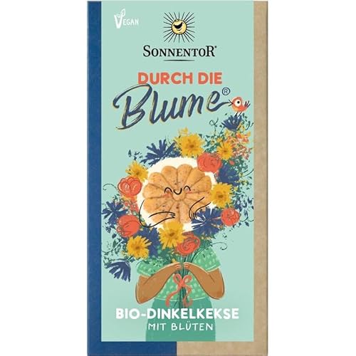 SONNENTOR Bio-Dinkelkekse, Durch die Blume®, 125g (1er Pack) von Sonnentor