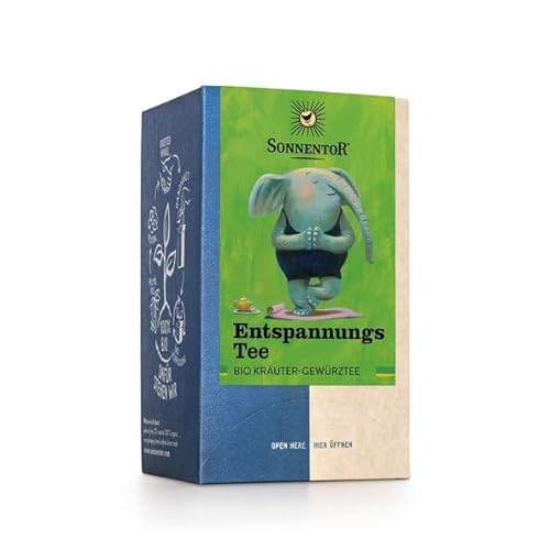 SONNENTOR Entspannungs Kräutertee, 18 Doppelkammerbeutel, 18g (1er Pack) von Sonnentor