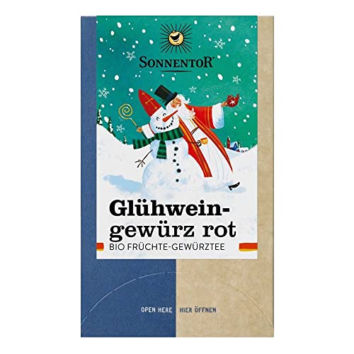 SONNENTOR Glühweingewürz rot, 18 Teebeutel, 32,4g (2er Pack) von Sonnentor