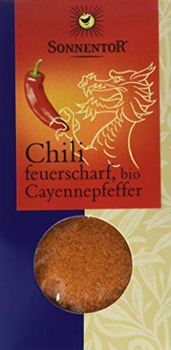 Sonnentor Bio Chili feuerscharf gemahlen (Cayennepfeffer), 6er Pack (6 x 40 g) von Sonnentor