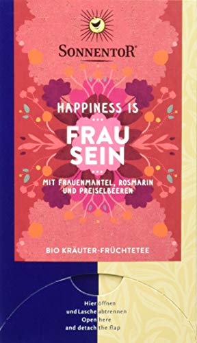 Sonnentor Bio Frau sein Tee Happiness is, 3er Pack (3 x 31 g) von Sonnentor