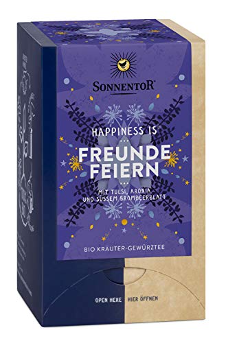 Sonnentor Bio Freunde feiern Tee Happiness is, 3er Pack (3 x 27 g) von Sonnentor