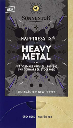 Sonnentor Bio Heavy Metal Tee Happiness is, 3er Pack (3 x 27 g) von Sonnentor