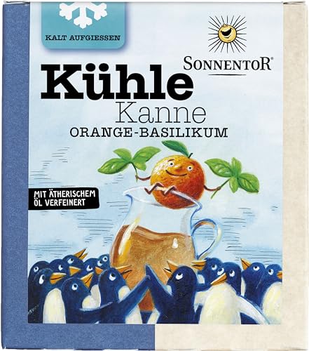 Kühle Kanne Orange-Basilikum Tee von Sonnentor