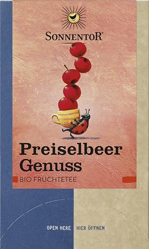 Sonnentor Bio Preiselbeer Genuss Früchtetee (6 x 50,40 gr) von Sonnentor