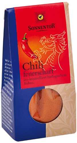 Sonnentor Chili feuerscharf gemahlen kbA, 3er Pack (3 x 40 g) - Bio von Sonnentor