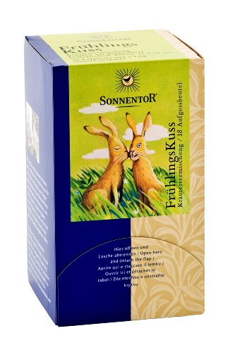 Sonnentor FrühlingsKuss-Kräutertee Teebeutel, 2er Pack (2 x 27 g) - Bio von Sonnentor