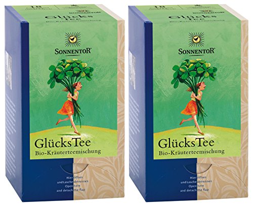 Sonnentor Glückstee Doppelkammerbeutel, 2er Pack (2 x 27 g) - Bio von Sonnentor