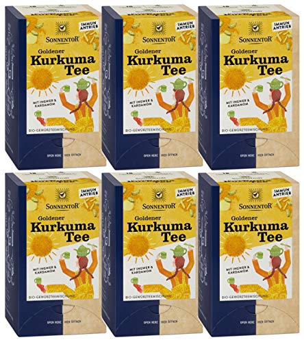 Sonnentor Goldener Kurkuma Bio Tee, im Beutel, (6 x 36.00) von Sonnentor