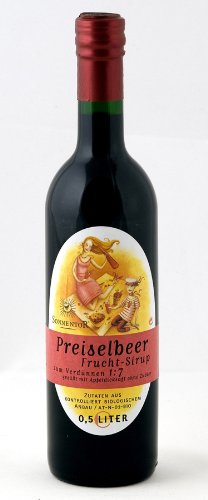 Sonnentor Preiselbeer-Sirup, 1er Pack (1 x 500 ml) - Bio von Sonnentor