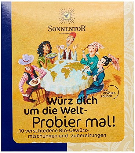 Sonnentor Probier mal! Würz dich um die Welt 10 Einzelgewürze á 5g, 1er Pack (1 x 50 g) - Bio von Sonnentor