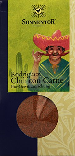 Sonnentor Rodriguez' Chili con Carne-Gewürz bio, 3er Pack (3 x 40 g) von Sonnentor