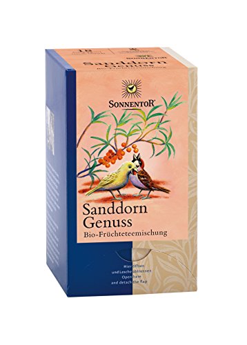 Sonnentor Sanddorn Genuss-Früchtetee Doppelkammerbeutel, 2er Pack (2 x 54 g) - Bio von Sonnentor