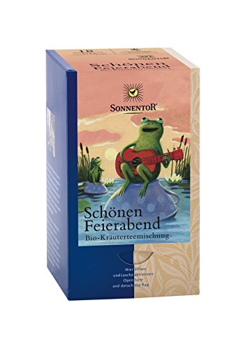 Sonnentor Schönen Feierabend-Kräutertee kbA, Doppelkammerbeutel, 2er Pack (2 x 27 g) - Bio von Sonnentor