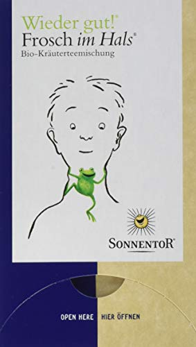 Sonnentor Tee Frosch im Hals - Wieder gut! Doppelkammerbeutel, 2er Pack (2 x 27 g) - Bio von Sonnentor