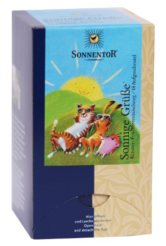 Sonnentor Tee Sonnige Grüße Doppelkammerbeutel, 2er Pack (2 x 45 g) - Bio von Sonnentor