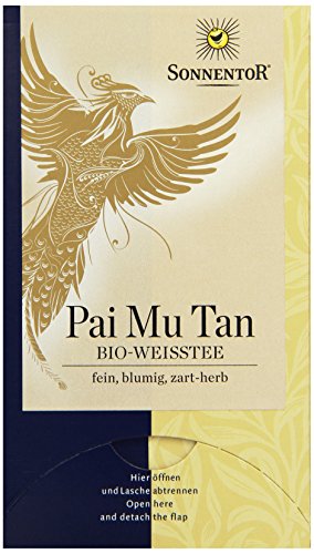 Sonnentor Weißer Tee Pai Mu Tan bio, Doppelkammerbeutel, 6er Pack (6 x 18 g) von Sonnentor