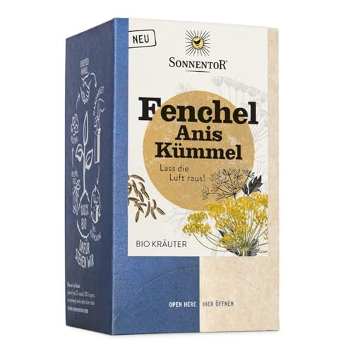 Sonnetor Fenchel, Anis, Kümmel - Tee - 18 Beutel 30,6g von Sonnentor