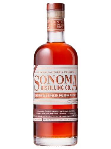 Sonoma Distilling CHERRYWOOD SMOKED BOURBON Whiskey, (1 x l) von Sonoma County