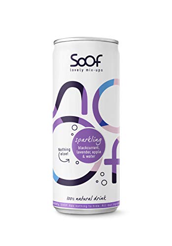 Soof Sparkling Blackcurrant, Lavender, Apple & Water 12x250ml von Soof